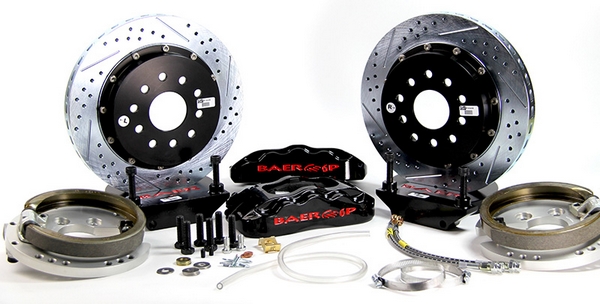 14" Rear Pro+ Brake System with Park Brake - Chrome Powder Coat